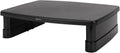 Amazon Basics Soporte elevador de monitor de altura ajustable con organizador de almacenamiento, diseño apilable de 3 niveles, plástico ABS duradero, soporta hasta 22 libras