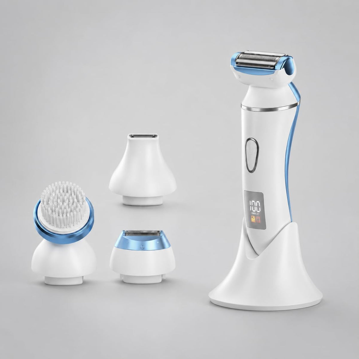 Afeitadora 4 en 1 para mujer, maquinilla de afeitar eléctrica impermeable y
