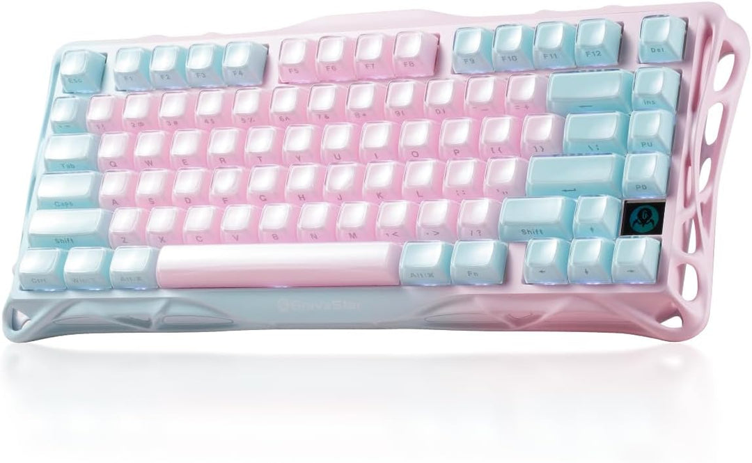 GravaStar Mercury K1 Lite - Teclado para juegos 75%, teclado inalám...