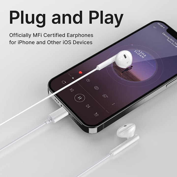 Auriculares para iPhone auriculares Lightning con cable
