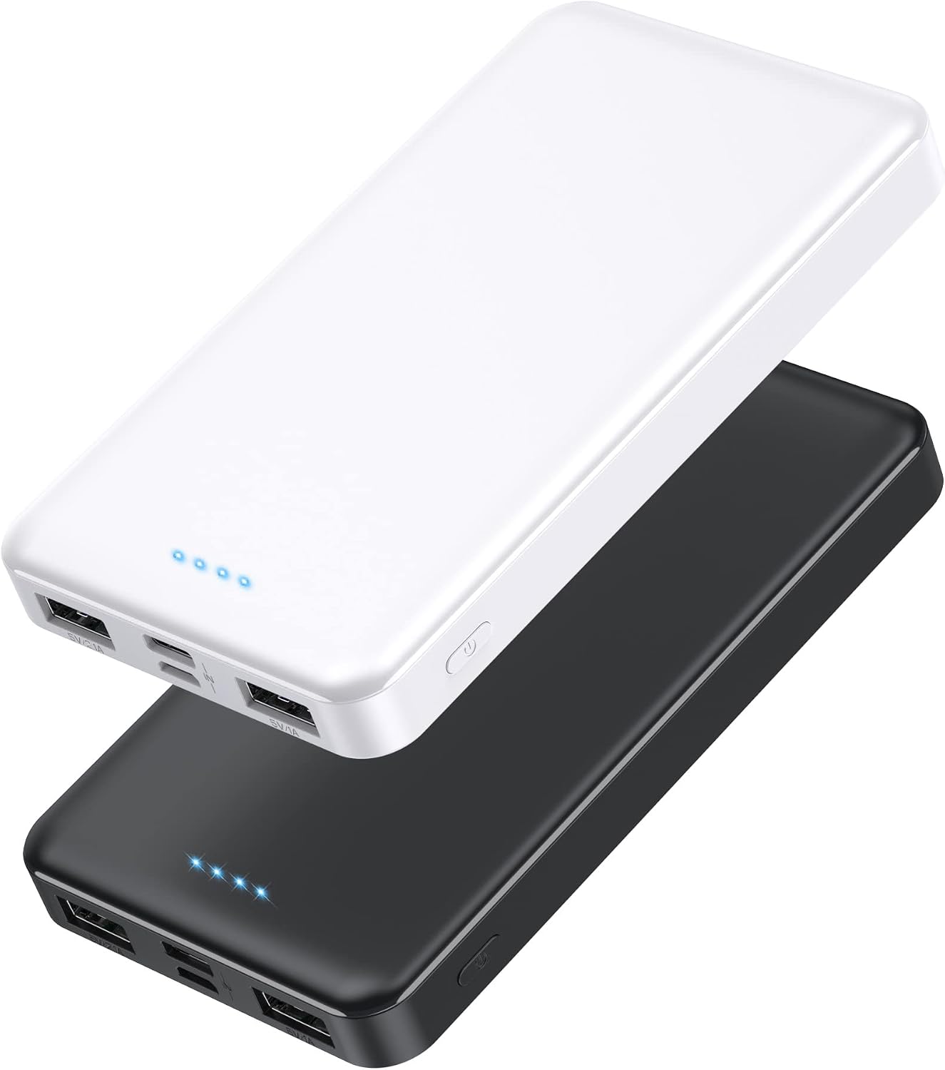 [Paquete de 2] Cargador Portátil Power Bank 10000mAh, Batería Exter...