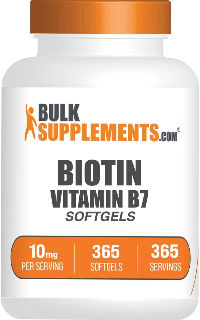 BulkSupplements. com Biotin 10000mcg Cápsulas blandas \u2013 Vitami...