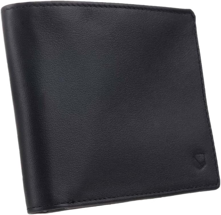 SLNT - Cartera de bloqueo para hombre, delgada, plegable, 6 ranuras para