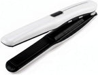 Plancha y rizador de pelo inalámbrico, mini plancha plana para viajes, Gris