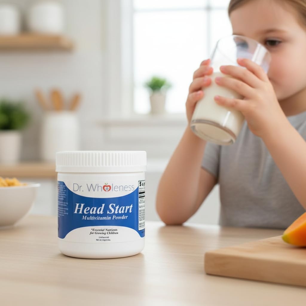 Dr. Wholeness Head Start Multivitamínico en polvo | Nutrientes esen...