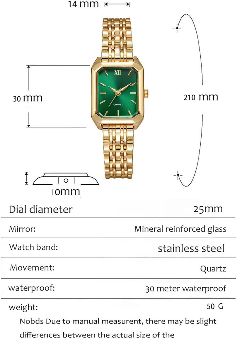 BESTKANG Relojes para mujer, relojes de pulsera de acero con correa de acero, reloj de pulsera de cuarzo cuadrado simple de moda casual