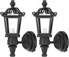 Lámpara TOYANDONA Apliques de pared LED para casa de muñecas, 2 piezas, 1: 12, lámpara de pared de simulación, muebles en miniatura para casa de muñecas de bricolaje, sala de estar, mini lámpara de pared de