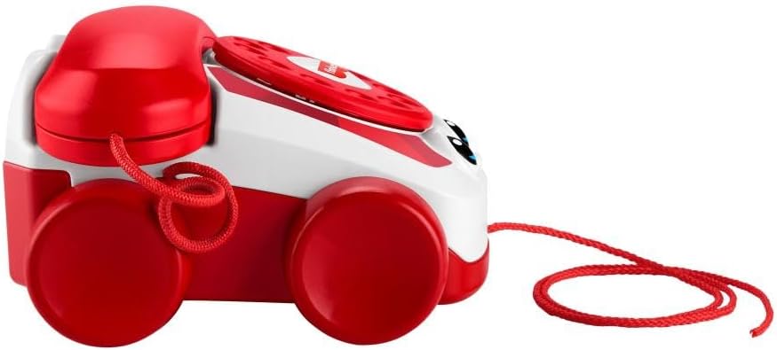 Fisher-Price Teléfono de charla roja para bebé edición del