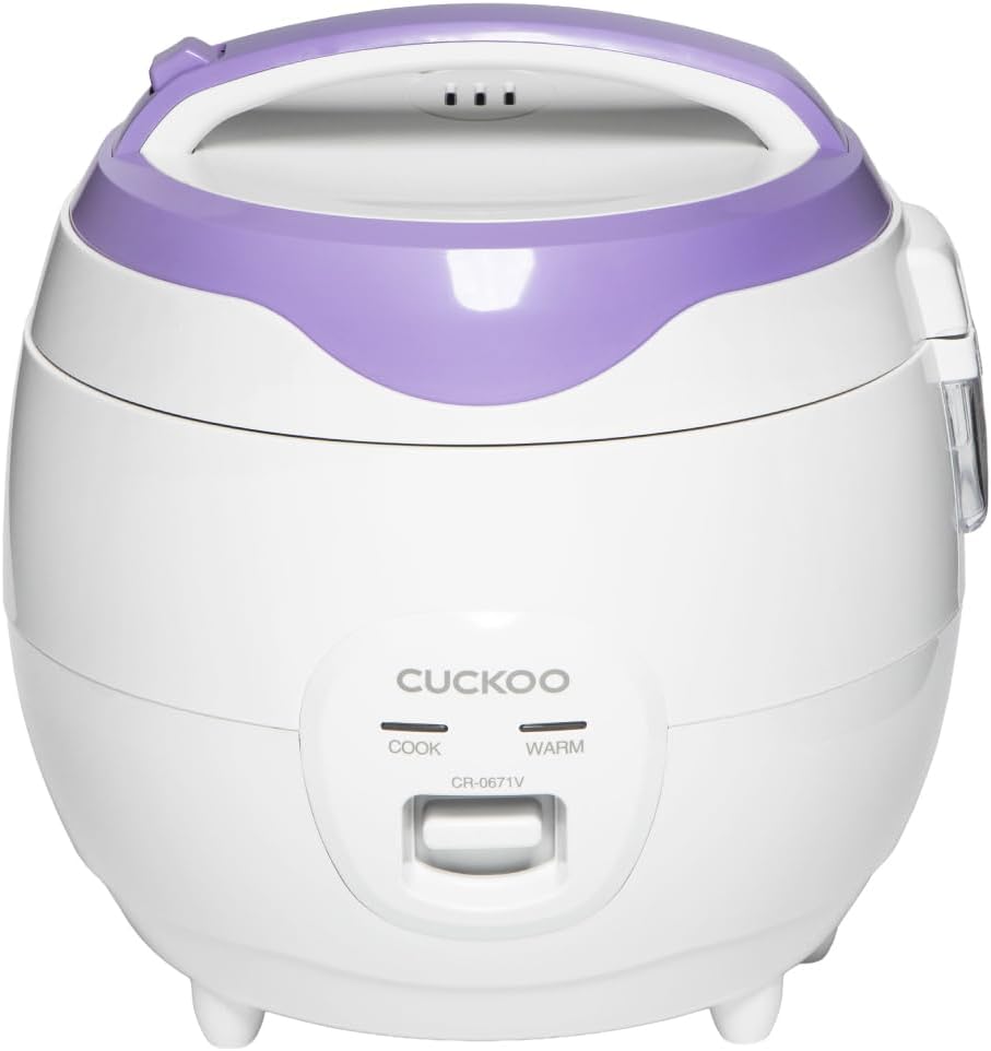 CUCKOO - Arrocera y calentador, 12 tazas cocidas, color blanco, CR-0671V