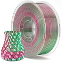 ELEGOO Filamento de impresora 3D PLA de seda de 0.07 in, color dual...