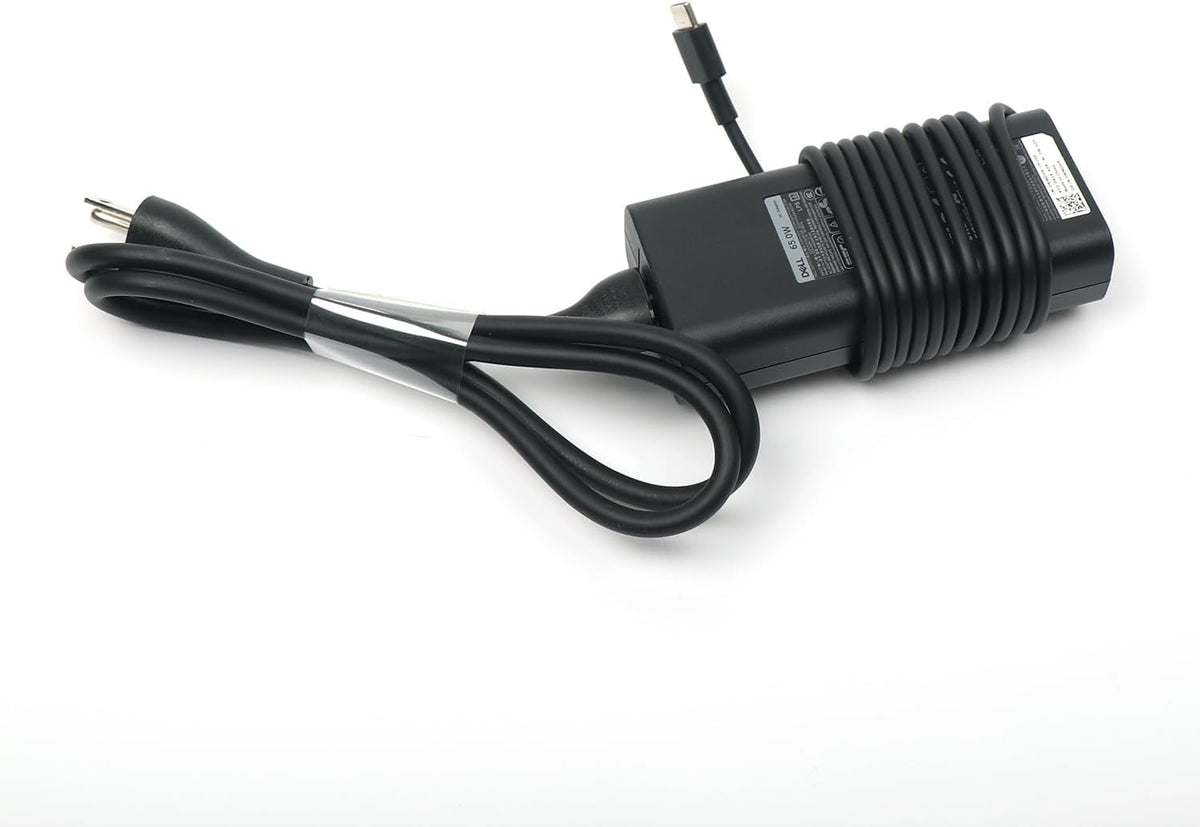 Cargador de portátil Dell 65W USB-C, adaptador de corriente AC para Latitude 5400 5410 5420 5430 5440 5450 con cable de alimentación, negro, HA65NM190