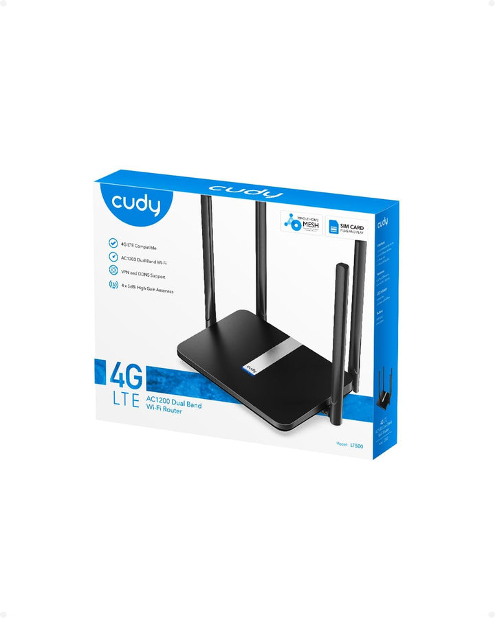 Cudy AC1200 Router de módem 4G LTE desbloqueado de doble
