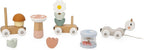 Janod - Juguete de tren de caracol - Multicolor - 10 piezas