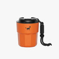 CHEERFUL GOAT Taza de café con forro de cerámica, vaso aislado de viaje de acero inoxidable con forro de cerámica, con tapa, taza de 10 onzas para café con agua caliente y fría en casa, oficina o