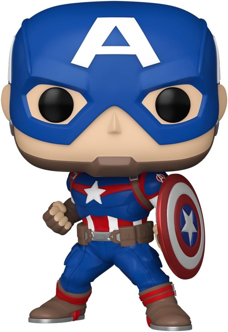 Funko Pop Marvel - Capitán América - Marvel Comics - Figura de vini...