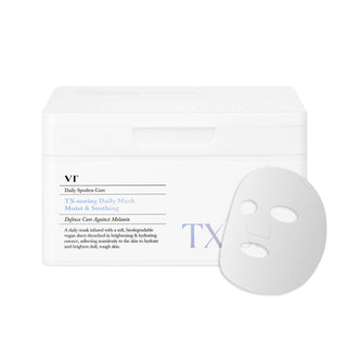 VT COSMETICS TX Mascarilla Tonificante Diaria 30 Hojas, Ácido Trane...