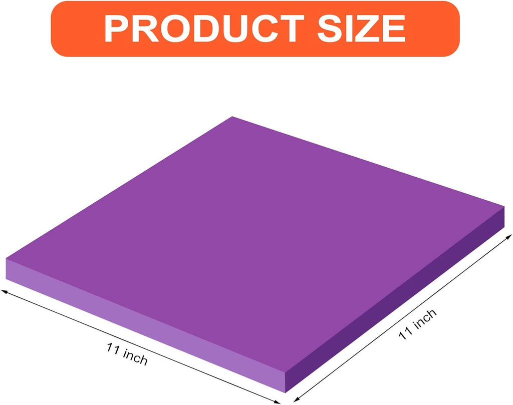 Zubebe 6 blocs 27.9 x 27.9 cm Notas adhesivas grandes Jumbo de colores brillantes, blocs de notas autoadhesivas cuadradas, memos, post-its para oficina, escuela, 25 hojas/bloc