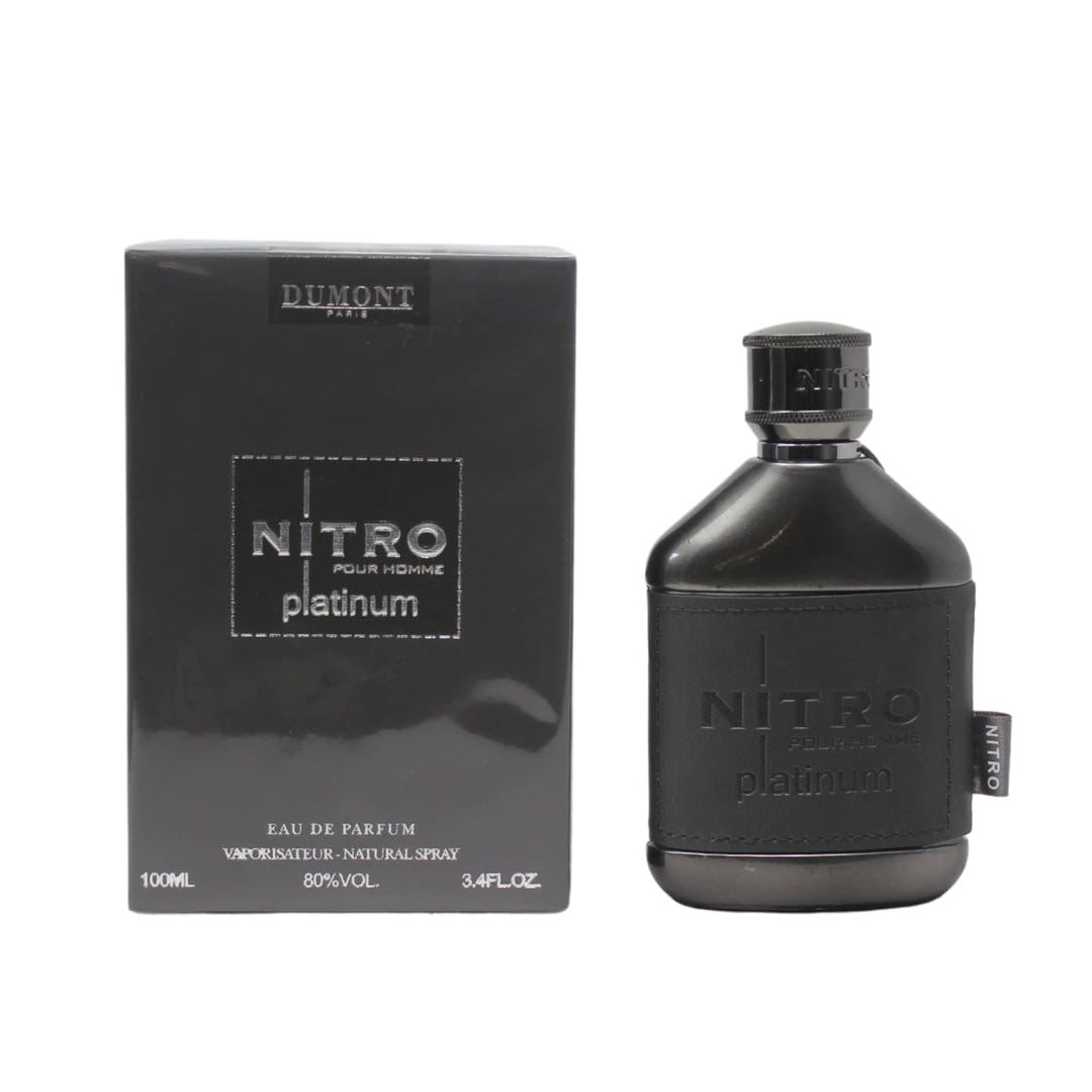 Dumont Nitro Platinum Eau De Parfum - Lujoso ámbar afrutado - 3.4 F...