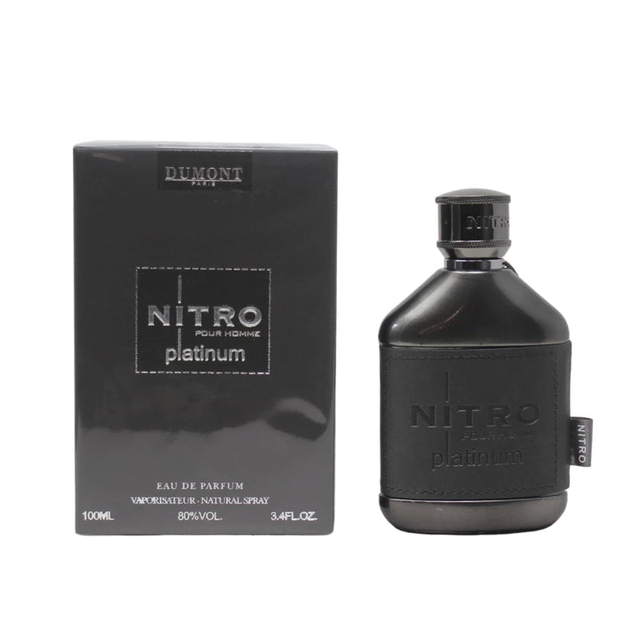 Dumont Nitro Platinum Eau De Parfum - Lujoso ámbar afrutado - 3.4 F...