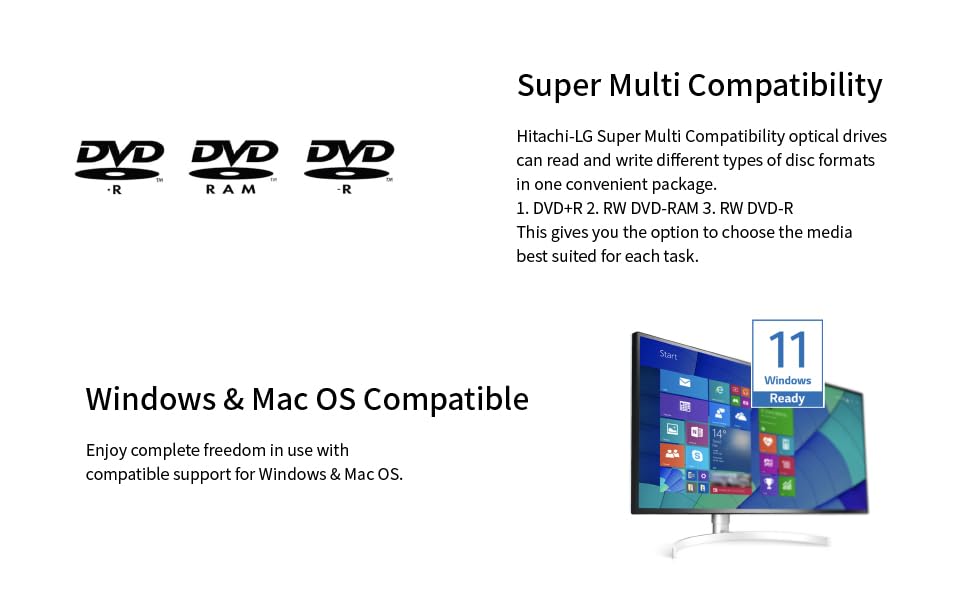 LG GP65NB78 8X USB 2.0 Super Multi Ultra Slim Grabador de DVD Portá...