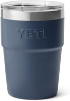 YETI Rambler - Vaso apilable de 16 onzas, aislado al vacío, de acero inoxidable con tapa MagSlider
