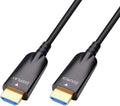 DTECH Cable HDMI de fibra óptica de 100 pies con video HD 4K 60Hz 1080p HD 3D HDCP CEC compatible con monitor de computadora portátil, proyector, reproductor de TV, reproductor de DVD, consola de juegos (100 pies, negro)