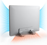 Psitek Soporte vertical de aluminio para laptop, soporte de acoplam...