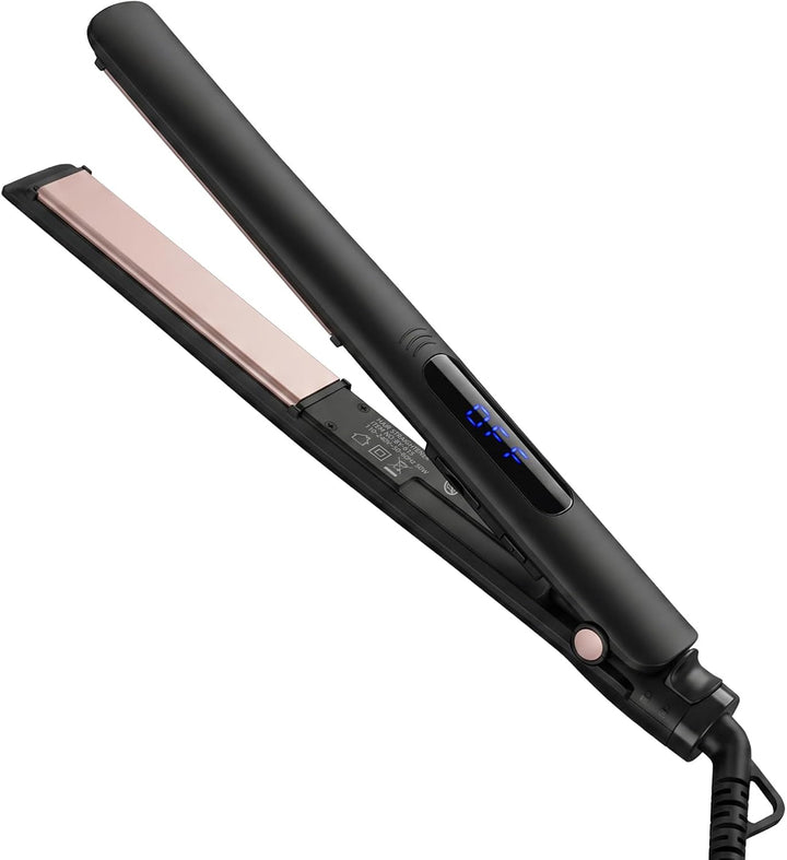 Plancha de pelo de 1 pulgada y rizador 2 en 1 de cerámica iónica de...