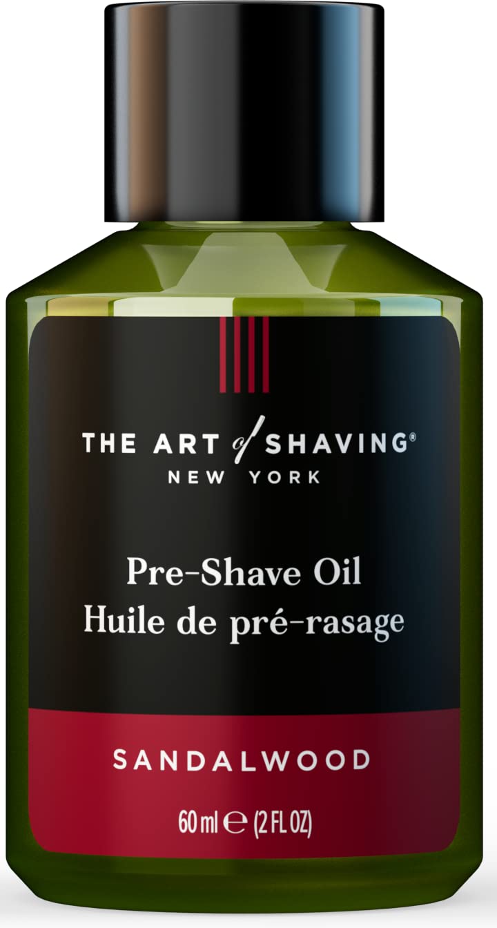 El arte de afeitar el aceite de barba pre afeitado para hombres