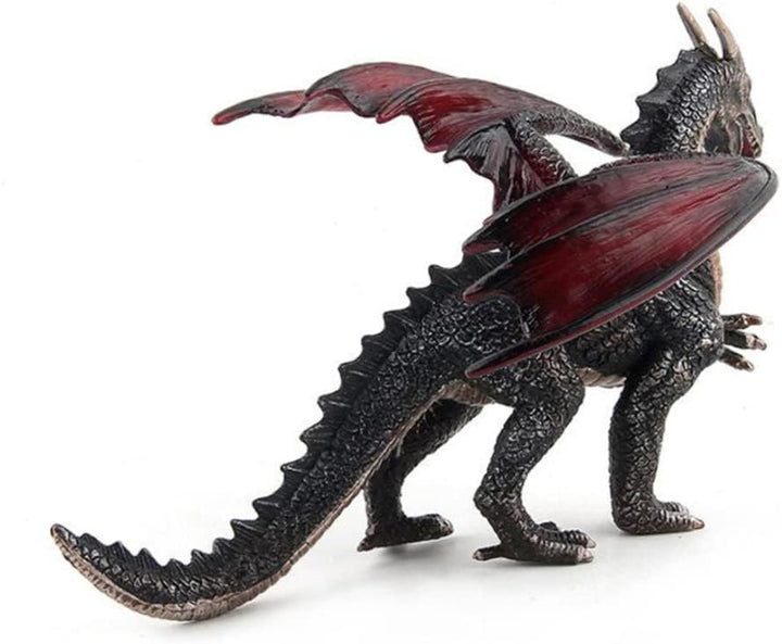 NIDONE Mini dinosaurio juguetes de plástico piedra dragón