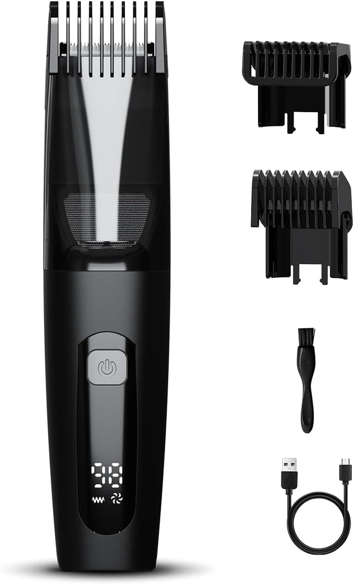 TEPOTZ Recortadora de barba para hombres, rueda de cuchilla ajustab...