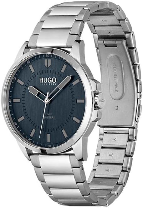 HUGO #First - Reloj de cuarzo con tres manecillas para hombre (1.693 in)