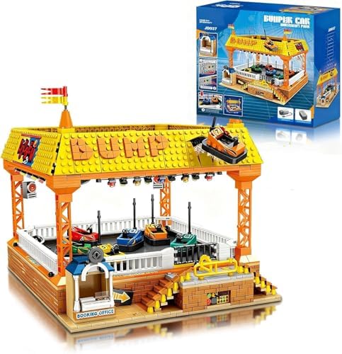 Sosuy Juego de Construcción de Carrusel, Modelo de Tiovivo Motorizado Eléctrico, Juguete de Parque de Atracciones para Niños, Niñas y Adolescentes, Regalos de Cumpleaños para Adultos y Niños de 6, 7