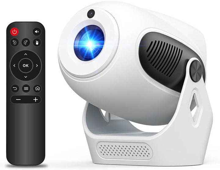 【Enfoque Eléctrico】Proyector con WiFi 6 y Bluetooth 5.0, Mini Portá...