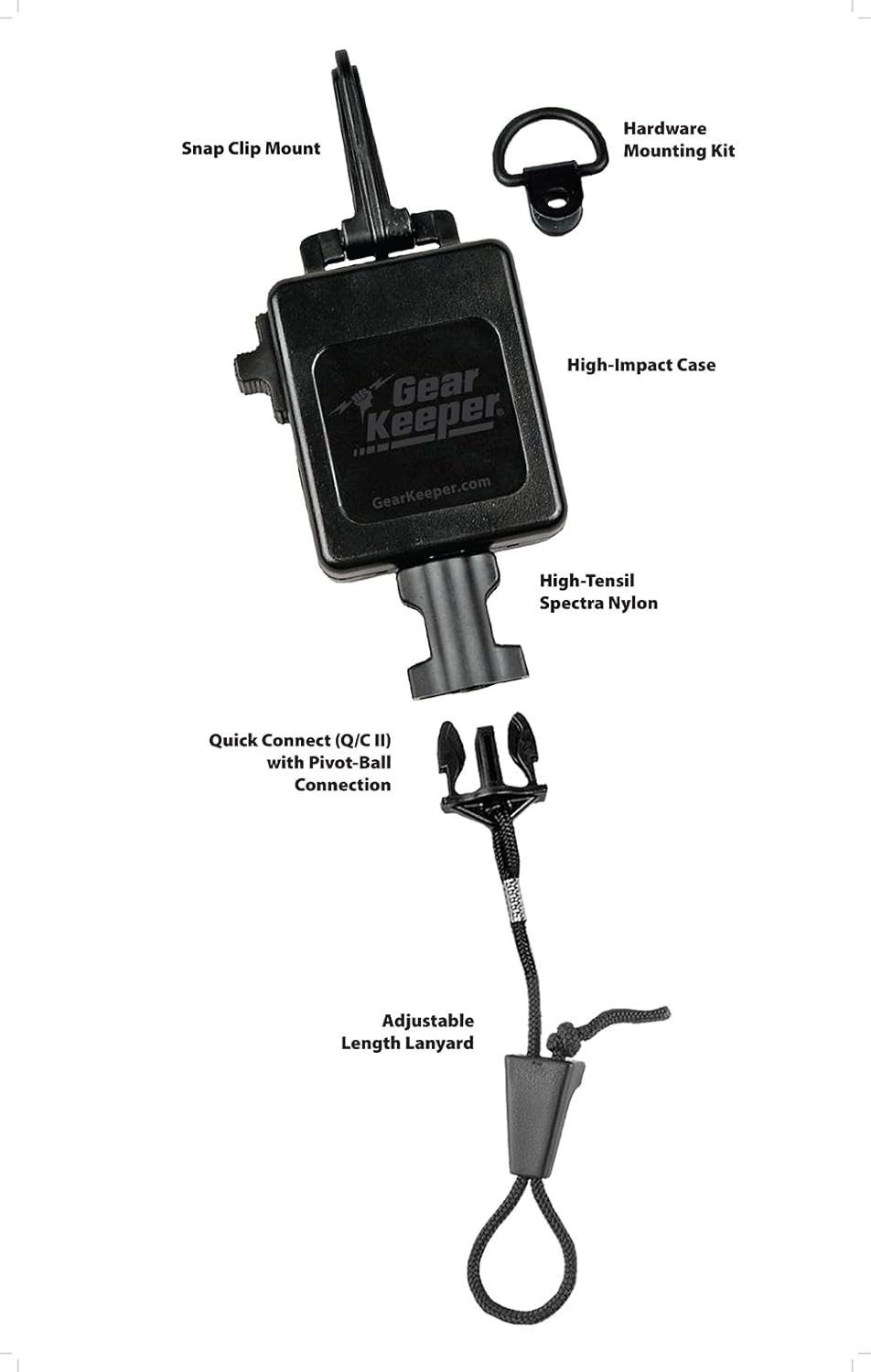 Gear Keeper Soporte retráctil para micrófono CB - Cuenta con soport...