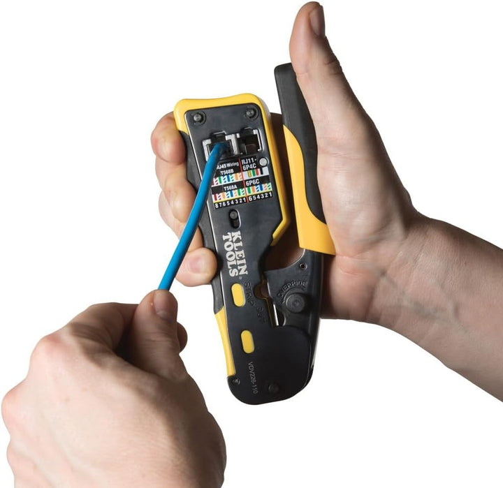 Klein Tools VDV226-110 Crimpadora de cables de datos modulares con...