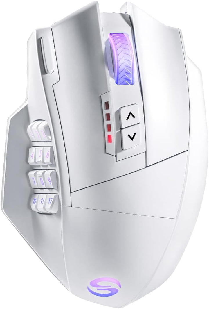 UtechSmart Ratón inalámbrico Venus Pro MMO para juegos, sensor ópti...