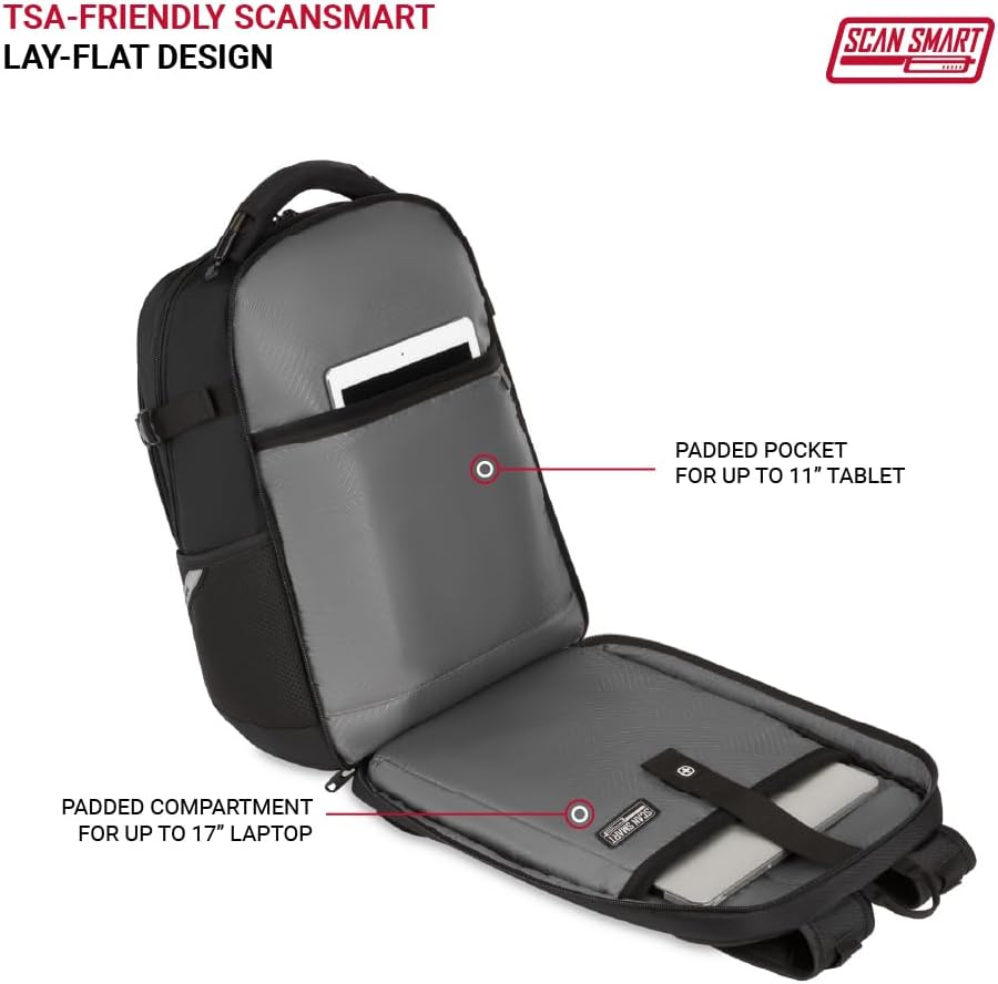 SwissGear 5358 USB ScanSmart \u2013 Mochila para portátil de 16\u20...