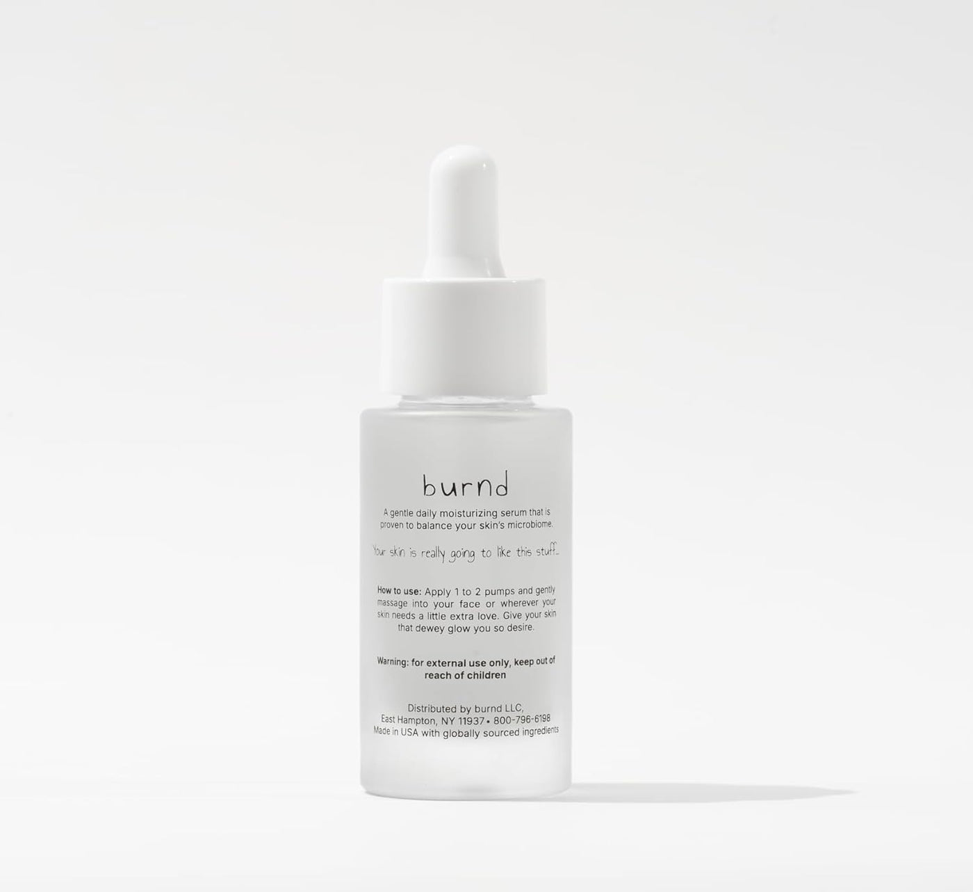 burnd Suero hidratante restaurador de microbioma aceite de