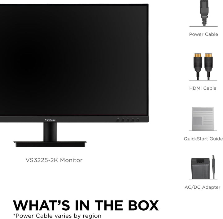 ViewSonic VS3225-2K Monitor QHD 1440p IPS de 32 pulgadas con HDMI,...