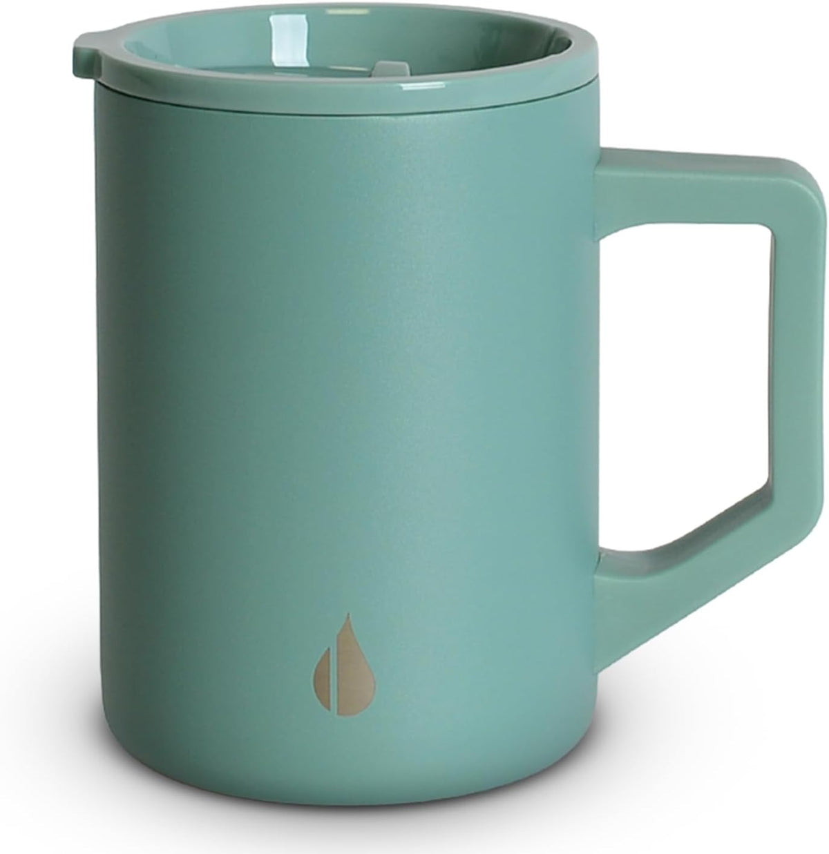 Elemental Summit - Taza de café aislada de acero inoxidable con tapa y tapa (16 onzas)