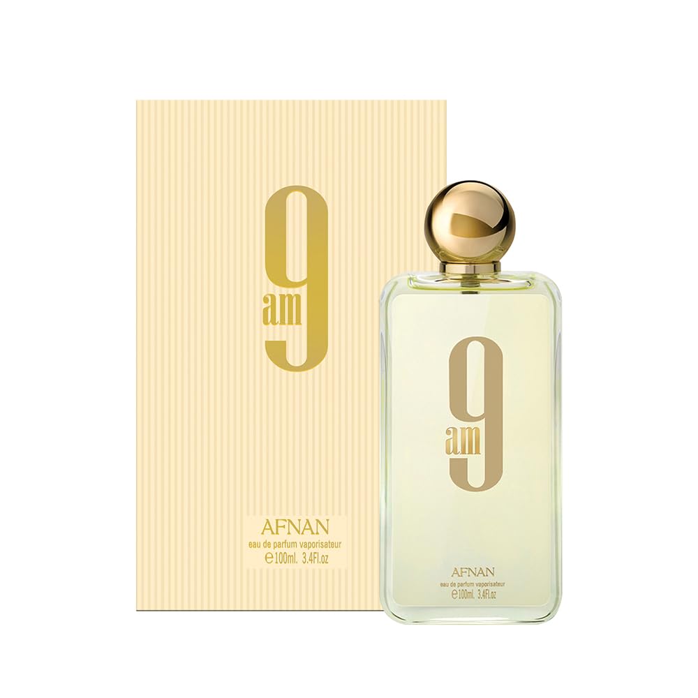 Afnan 9 AM Pour Femme Eau De Parfum, 3.4 onzas