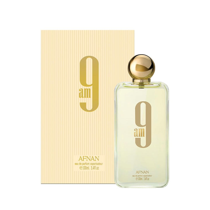 Afnan 9 AM Pour Femme Eau De Parfum, 3.4 onzas