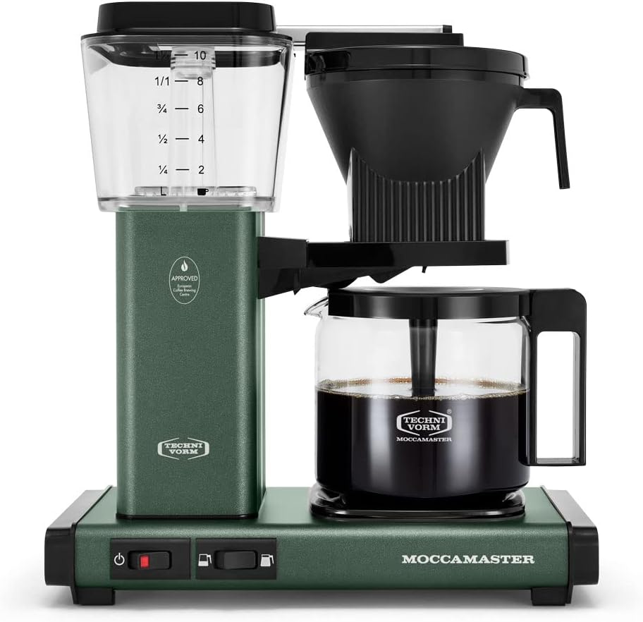 Technivorm Moccamaster 53923 KBGV Select Cafetera de 10 Tazas, Juniper, 40 onzas, 10 Tazas, 1.25L