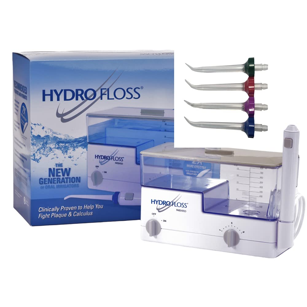 Paquete de irrigador oral de nueva generación Hydro Floss con puntas de sulcus