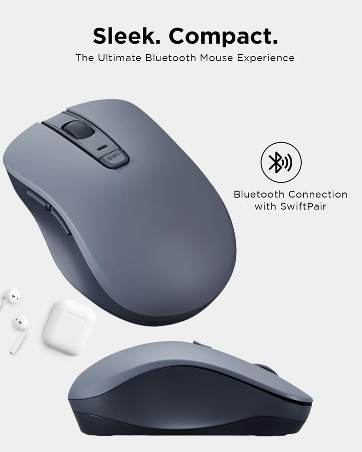 Lenovo Ratón Silencioso Bluetooth (WL300) - Ratón de Computadora de...