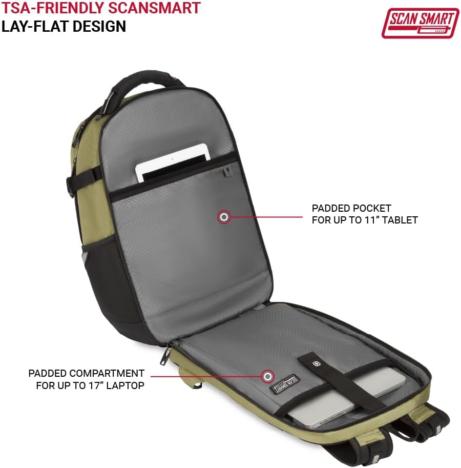 SwissGear 5358 USB ScanSmart - Mochila para portátil de 16", Ol...