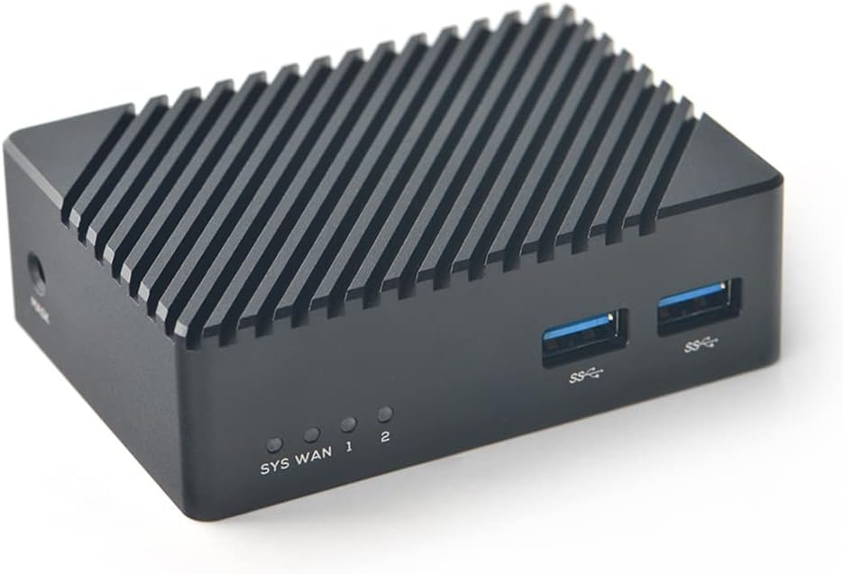 FriendlyElec Nanopi R5S Mini Router OpenWRT con tres puertos Ethern...