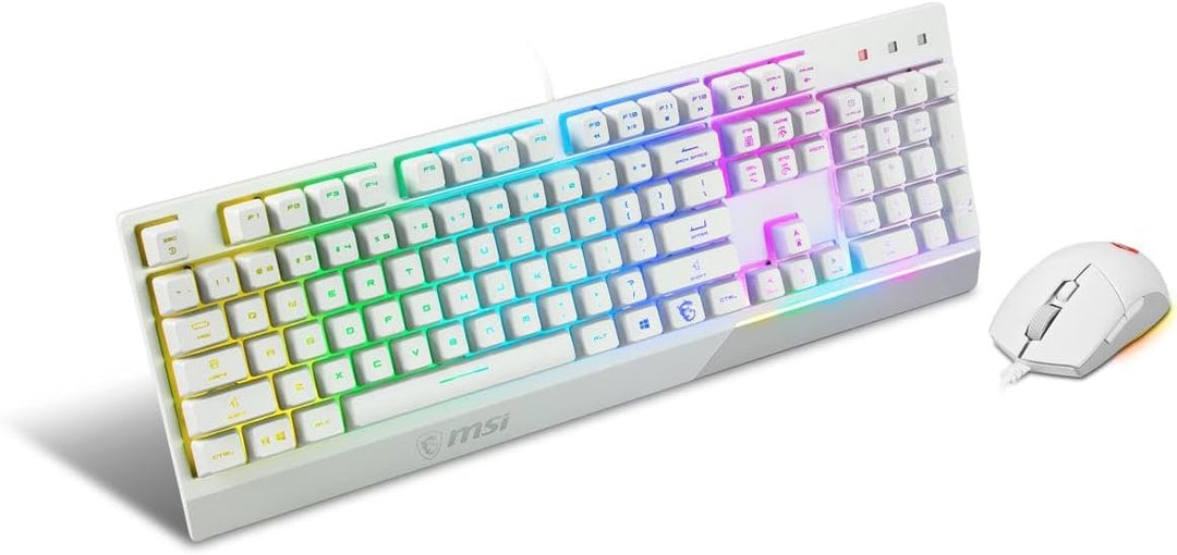 MSI Vigor GK30 Combo de teclado para juegos RGB GK30 de 6 zonas y m...