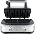 Breville BWM604BSS Smart Waffle Maker, 4 Slice, Acero Inoxidable Cepillado